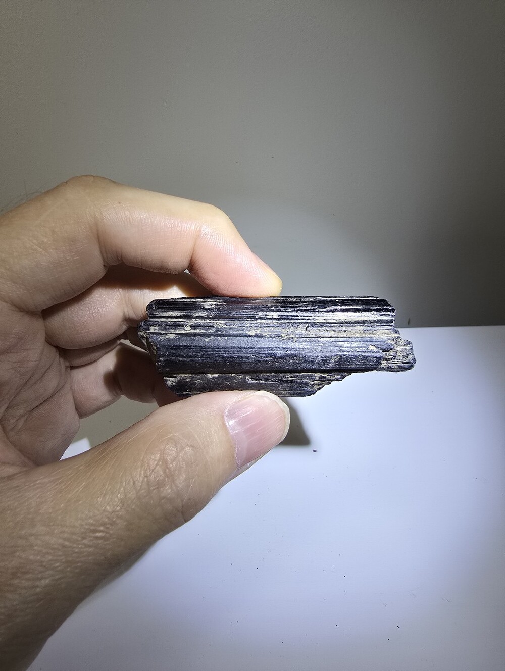 Black Tourmaline Crystal Specimen #J